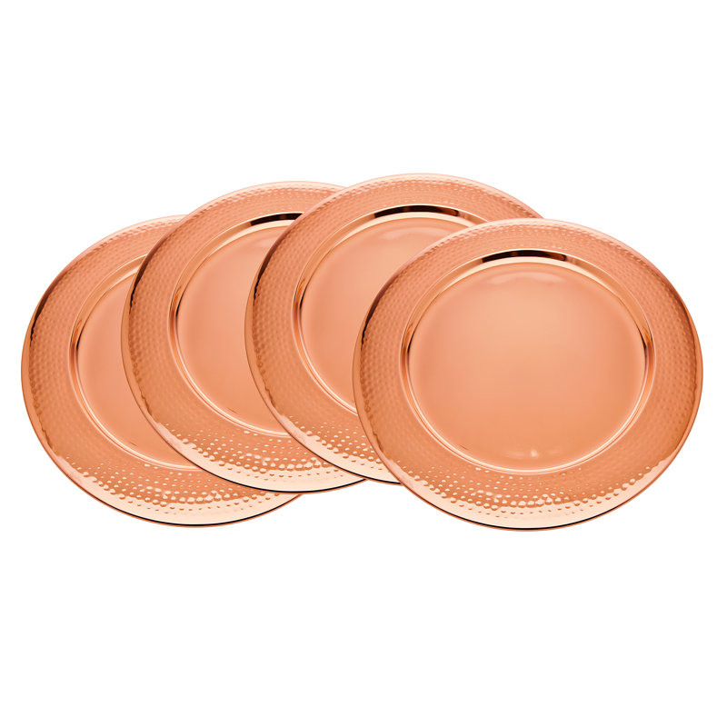 Godinger Silver Art Co Hammered 13" Metal Charger Plates & Reviews